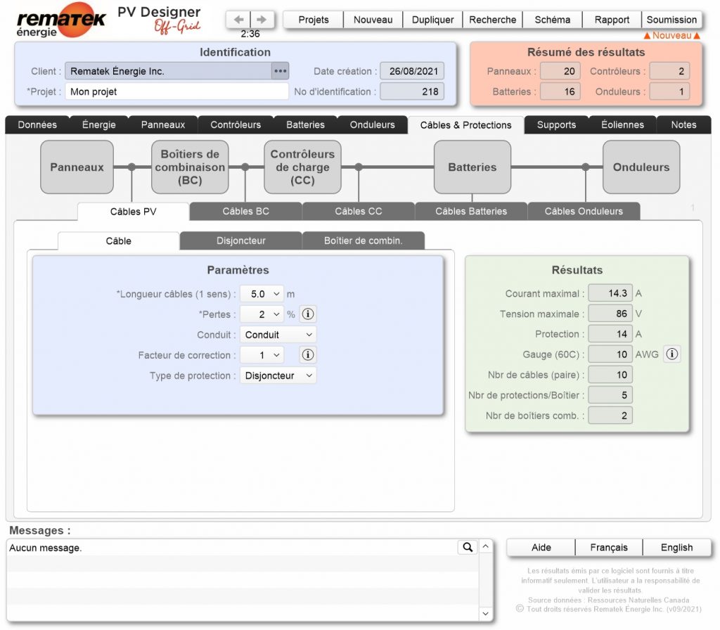 pv designer off grid